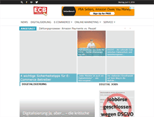 Tablet Screenshot of e-commerce-blog.de